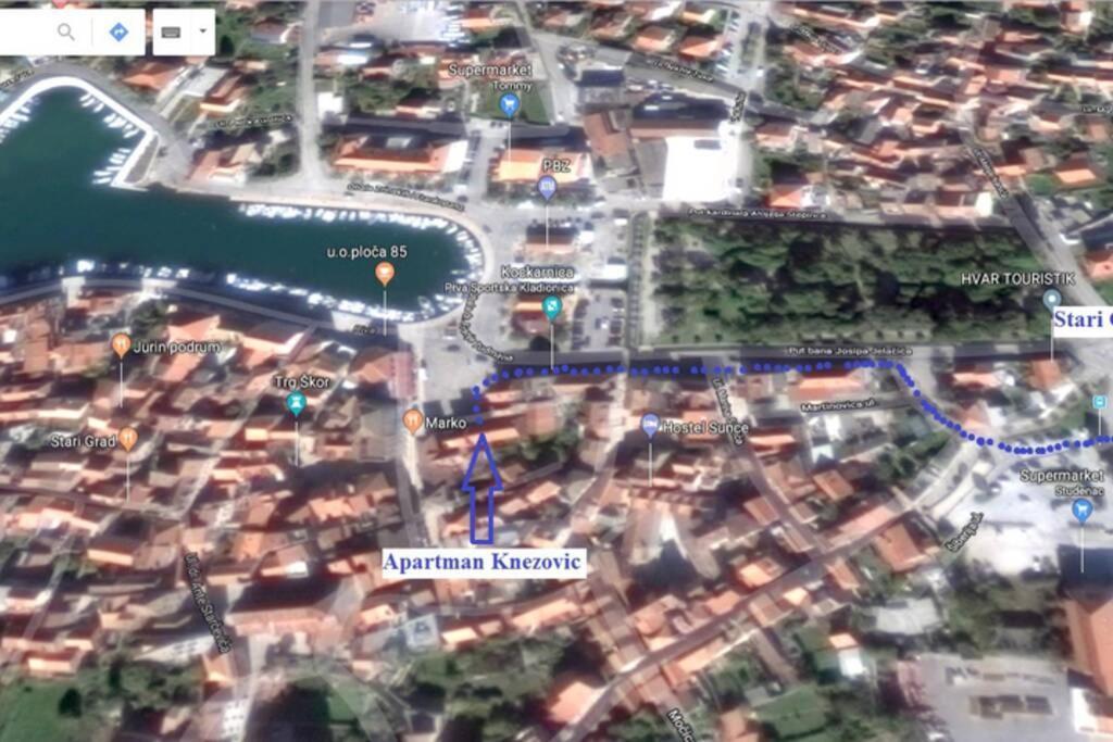Apartman Knezovic Stari Grad  Kültér fotó